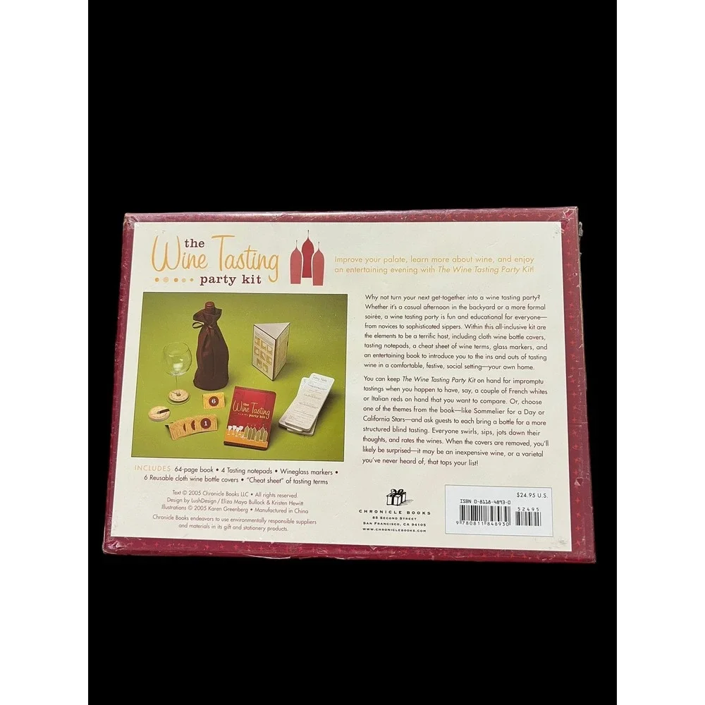 The Wine Tasting Party Kit Everything You Need to Host a Wine Tasting Party NIB